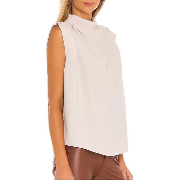 Amanda Uprichard Sleeveless Fabienne Top in Bone - Picture 1 of 4